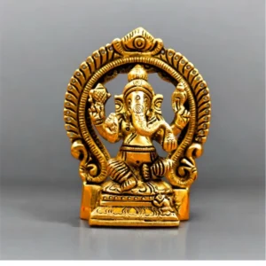 Ganesh Ji Statue – Pure Brass Idol for Home, Office Desk & Housewarming Gift