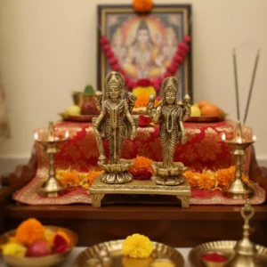 100% Brass Lakshmi Vishnu Idol – Home, Office & Gift Decor